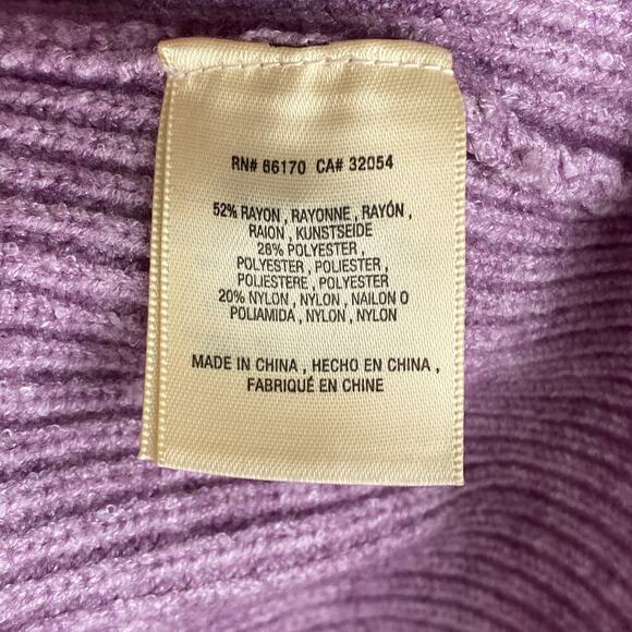 Moth Tie Front Knit Sweater Size XL Lilac Purple Tie Front Relaxed Anthopologie - Picture 8 of 11